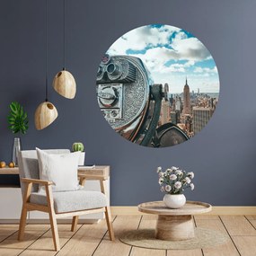 PIPPER. Textilná kruhová nálepka na stenu "New York 2" Veľkosť: 120 cm