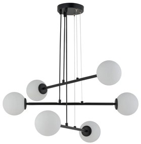 Luster na lanku BALANS 6xG9/12W/230V čierna