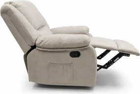 LuxuryForm DESIGN Televízne kreslo VELORA s polohovaním - sivé