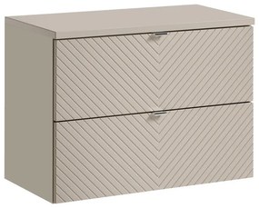 Závesná skrinka pod umývadlo Viva Cashmere s doskou 80 cm kašmír