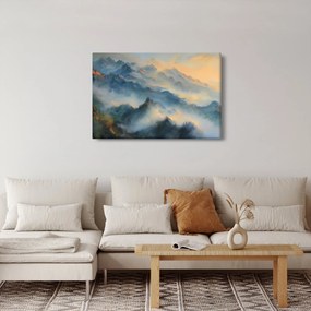 Obraz - Maľovaná horská krajina (90x60 cm)