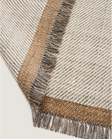 Krémovobiely ručne tkaný vlnený koberec 200x300 cm Brina – Kave Home