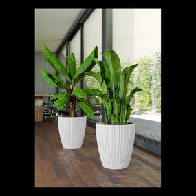 Kvetináč MIKA 400 mm, biely *7859*