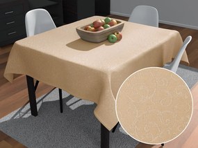 Biante Teflónový štvorcový obrus TF-092 Ornamenty - béžová light 60x60 cm