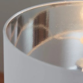 Endon 61198 - Stolná lampa WALDORF 1xE27/10W/230V lesklý chróm/biela