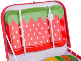 JOKOMISIADA Čajová súprava, ovocné poháre a taniere v krabici, 36 kusov. ZA5318