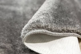 Kúpeľňový koberček Malmo sivý, kruh