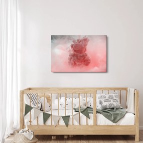 Obraz červeného dymu (90x60 cm)
