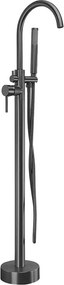 Rea Lungo, voľne stojaca batéria s ručnou sprchovou súpravou h-1105, grafitová, REA-B6396