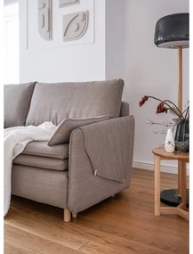 Svetlohnedá rozkladacia pohovka 207 cm Simon – Miuform