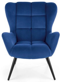 Kreslo Tyrion námornícka modrá/čierna