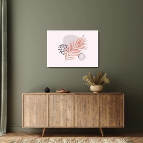 Sklenený obraz - Fialový minimalizmus N⁰3 (70x50 cm)