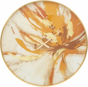 Nástenné hodiny Glass Toply 80 cm viacfarebné/zlaté