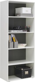 XXXLutz REGÁL, antracitová, biela, 75/185,6/40 cm Hom`in - Regály - 001803069056