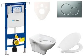 Cenovo zvýhodnený závesný WC set Geberit do ľahkých stien / predstenová montáž + WC S-Line S-line Pro 111.355.00.5NR3, 1 ks