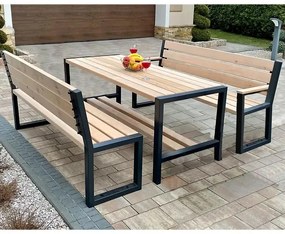 Komplet moderný 2 s operadlom natural