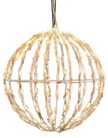 ACA Lighting LED vianočné 3D guľa, priemer 20 cm, 100 LED, 230V, IP44
