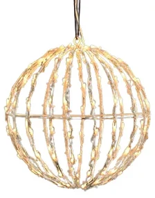 ACA Lighting LED vianočné 3D guľa, priemer 20 cm, 100 LED, 230V, IP44