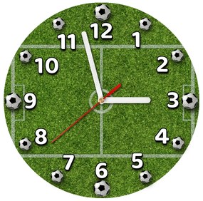 Gario Detské hodiny Futbalové ihrisko Veľkosť: 30 x 30 cm