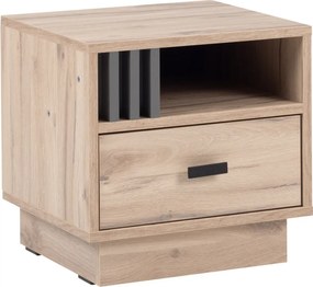 Nočný stolík Almo, dub estana/antracit