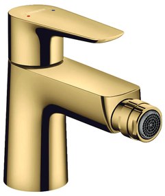 Hansgrohe Talis E, páková bidetová batéria s odtokovou súpravou s tiahlom, leštený vzhľad zlata, HAN-71720990