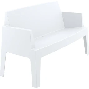 BOX SOFA záhradná lavica s podrúčkami dark grey