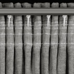 ZÁVES NA PÁSKE VANI 140X270 CM SIVÁ