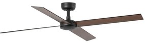 FARO 34356-Stropný ventilátor RUDDER L hnedá/čierna pr. 132 cm + diaľkové ovládanie
