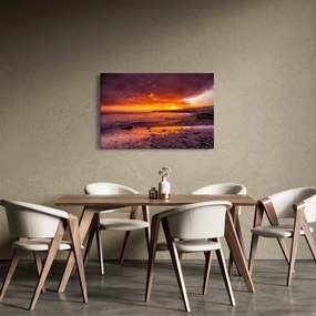 Obraz západu slnka pri mori (90x60 cm)