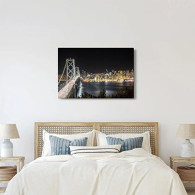 Obraz Brooklynského mostu a New Yorku (90x60 cm)