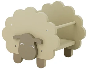 Béžová detská knižnica 30,5x30x35 cm Dolly – Bloomingville Mini