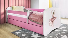 XXXLutz POSTEĽ PRE DETI A MLÁDEŽ 80/160 cm, biela, pink MID.YOU - Detské izby - 00214200023Y