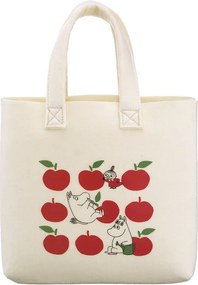 Taška Moomin Joyful Apples 25x25cm, béžová