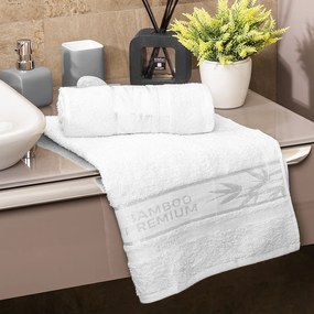 4Home Bamboo Premium uterák biela, 50 x 100 cm, sada 2 ks
