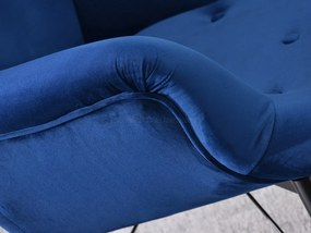 Relaxačné kreslo Dawntawn (tmavomodrá + čierna). Akcia -20%. Vlastná spoľahlivá doprava až k Vám domov. 1135671