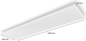 Philips - stmievateľné LED stropné svietidlo Hue AURELLE LED/39W/230V 120x30 cm biela