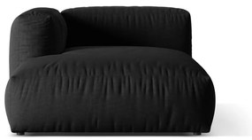 Čierny modul pohovky (ľavý roh) Martina – Micadoni Home