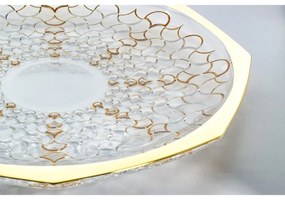 KRIŠTÁĽOVÝ PODNOS BOHEMIA PRESTIGE ARABESQUE GOLD 300MM