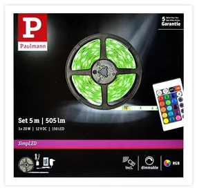 Paulmann 78978 - LED RGB/20W Stmievateľný pásik SIMPLED 5m 230V + DO W1628