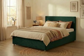 Postel VEGA 180x200 cm Tyrkysová S matracom