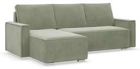 Rohová rozkladacia sedacia súprava LUCCA Zelená I
