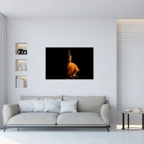Obraz - Zlatá socha Budhu (90x60 cm)