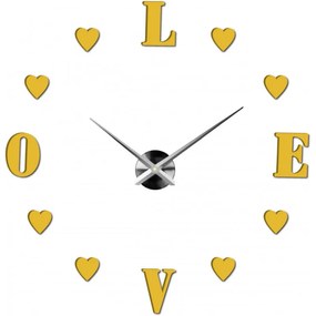 Moderné nalepovacie nástenné hodiny | 3D hodiny 12S011-Wanduhr