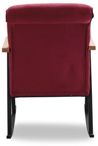 Hojdacie kreslo LUNI červené