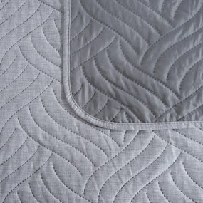 PREHOZ NA POSTEĽ LEN 200X220 CM STRIEBORNÝ