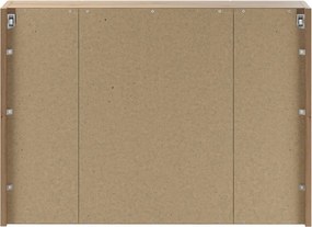Závěsná koupelnová skříňka se zrcadlem UNI 80 cm dub coast evoke