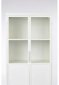 Biela kovová vitrína 35x150 cm Miya – White Label