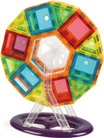 MULTISTORE Magnetické stavební bloky 70 dílků – kreativní 2D a 3D stavebnice pro děti