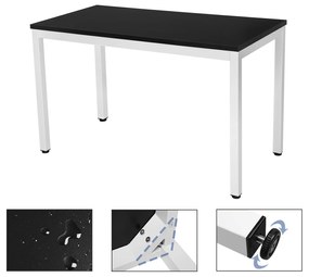 Minimalistický písací stôl LWD-black-white