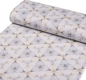 Biante Dekoračný oválny obrus PML-031 Designové geometrické obrazce na bielom 50x100 cm